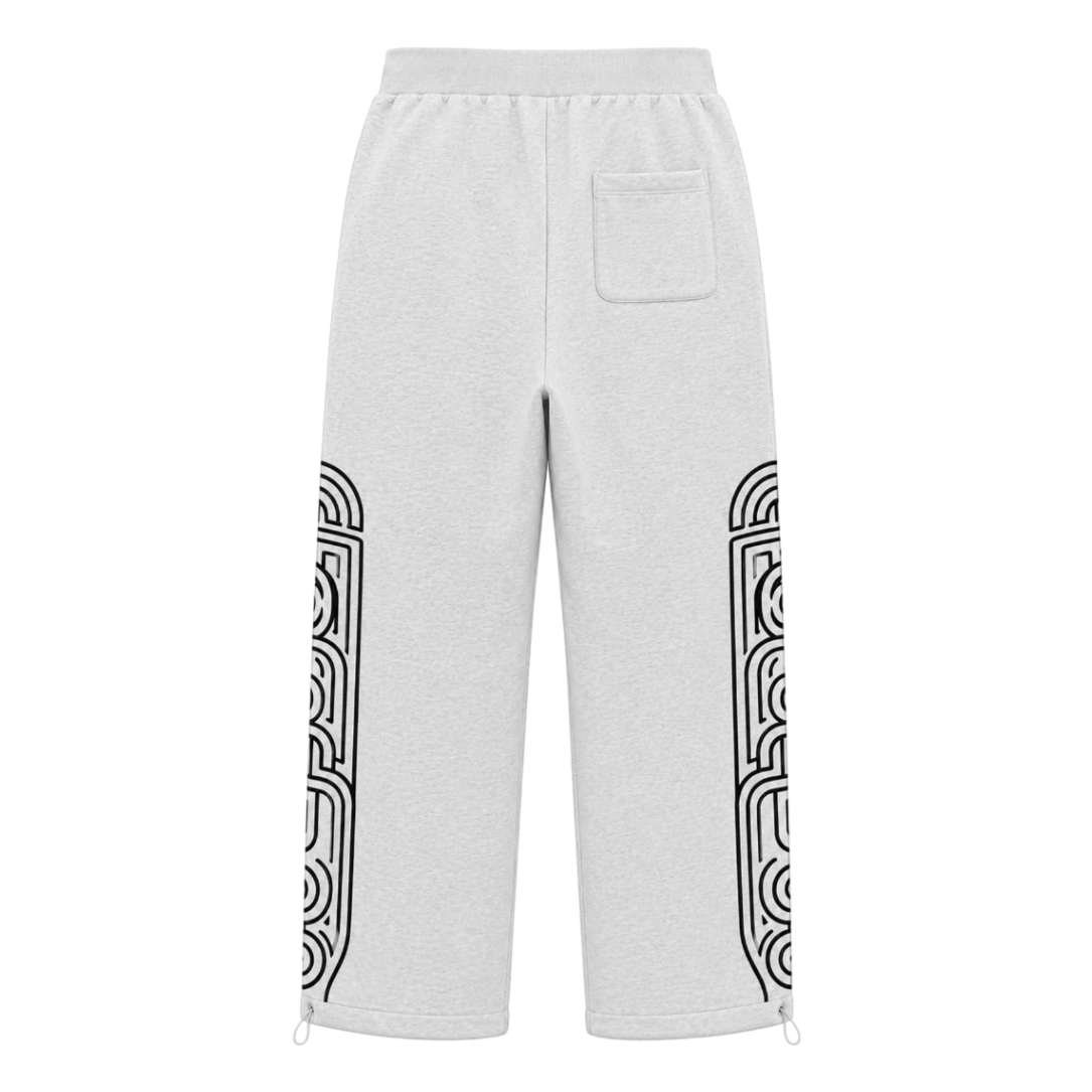 MAZE SWEATPANTS - HEATHER GREY
